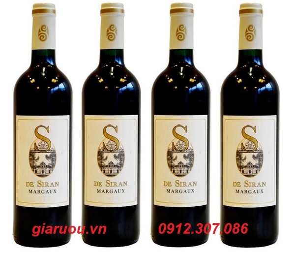 BÁN BUÔN GIÁ RẺ NHẤT - VANG PHÁP S DE SIRAN MARGAUX TẠI GIARUOU.VN