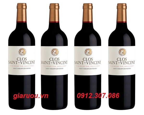 VANG PHÁP CLOS SAINT VINCENT SAINT EMILION GRAND CRU GIÁ TỐT