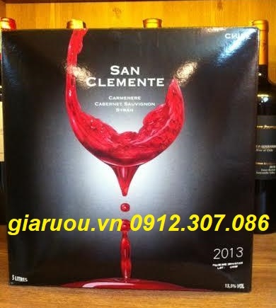 NHÀ PHÂN PHỐI RƯỢU VANG BỊCH CHILE SAN CLEMENTE 5 LÍT GIÁ SIÊU RẺ