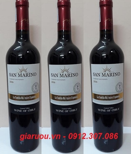 CHUYÊN CUNG CẤP VANG CHILE SAN MARINO CABERNET SAUVIGNON GIÁ SIÊU RẺ