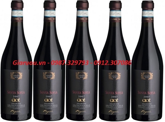 BÁN BUÔN RƯỢU VANG Ý SANTA SOFIA GIOE AMARONE DELLA VALPOLICELLA