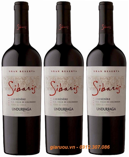 BÁN BUÔN VANG CHILE UNDURRAGA SIBARIS CARMENERE