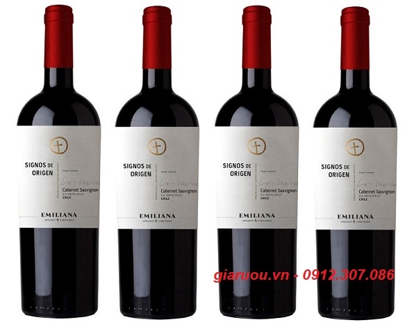 VANG CHILE SIGNOS DE ORIGEN CABERNET SAUVIGNON CHÍNH HÃNG GIÁ CỰC TỐT