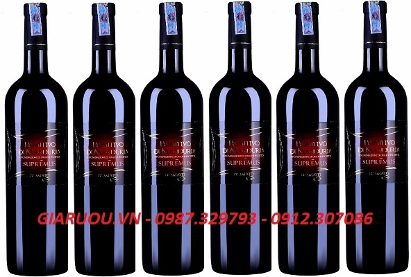 PHÂN PHỐI GIÁ RẺ RƯỢU VANG 18 ĐỘ PRIMITIVO DI MANDURIA SUPREMUS