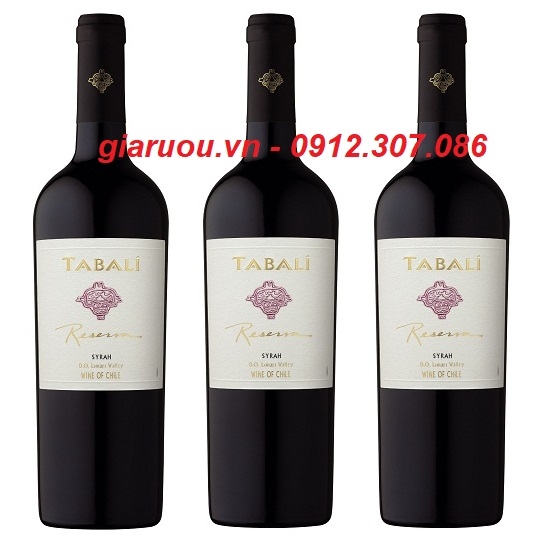 CUNG CẤP VANG CHILE TABALI RESERVA SYRAH CHÍNH HÃNG GIÁ RẺ NHẤT