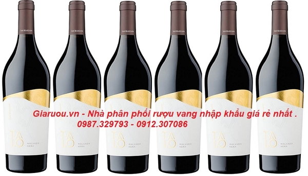 PHÂN PHỐI, BÁN BUÔN RƯỢU VANG Ý TALÒ NEGROAMARO, TALÒ MALVASIA NERA