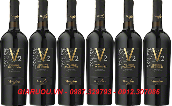 BÁN RƯỢU VANG Ý V2 PRIMITIVO DEL SALENTO GIÁ RẺ NHẤT