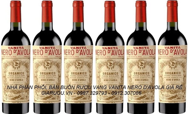 GIÁ RƯỢU VANG Ý VANITA NERO D'AVOLA ORGANICO RẺ NHẤT