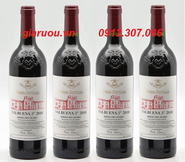 BÁN RƯỢU VANG TÂY BAN NHA VEGA SICILIA VALBUENA 5 GIÁ RẺ NHẤT