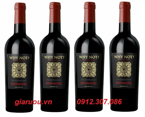 VANG Ý WHY NOT NEGROAMARO PRIMITIVO 15%VOL UỐNG NGON GIÁ RẺ NHẤT