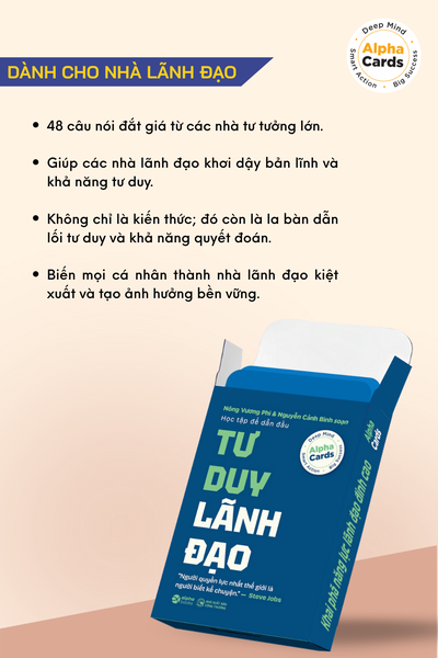 Flashcard Tư Duy Lãnh Đạo Rèn tư duy dẫn dắt & hành động hiệu quả