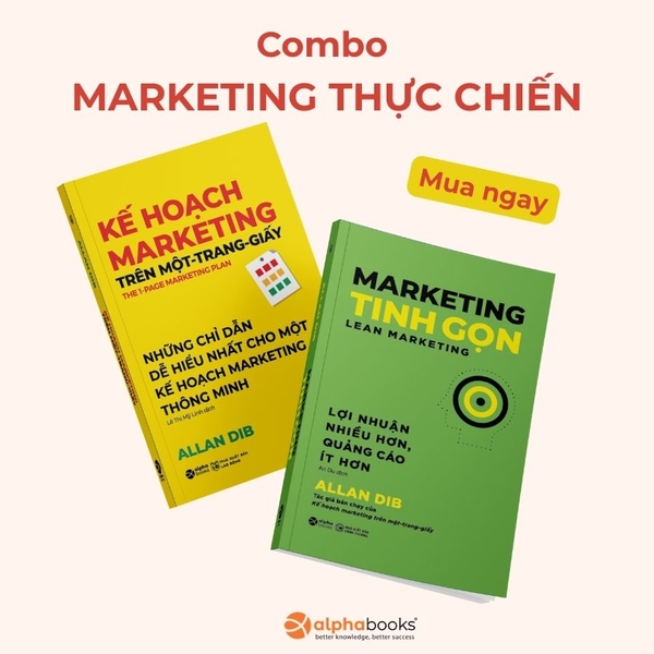 Combo Marketing thực chiến: Marketing tinh gọn + Marketing trên một trang giấy