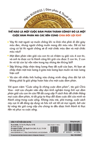 Đừng Bao Giờ Chia Đôi Lợi Ích Trong Mọi Cuộc Đàm Phán