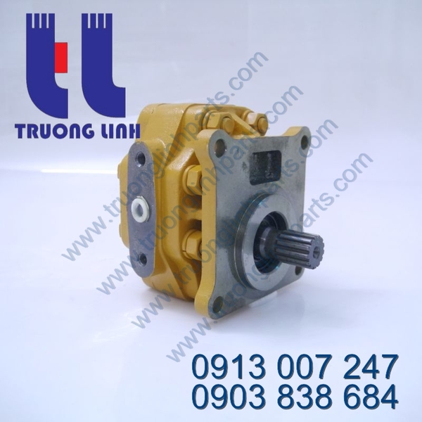 Bơm thủy lực bánh răng hàn quốc - Bơm Lái Máy Ủi Komatsu D65P-7 D65-6 D65-11 D65-8