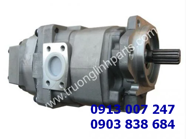 Bơm Thủy Lực Bánh Răng – Bơm Nâng Hạ 705-52-30250 Máy Ủi Komatsu D275A-2 - Bơm Hai Tầng
