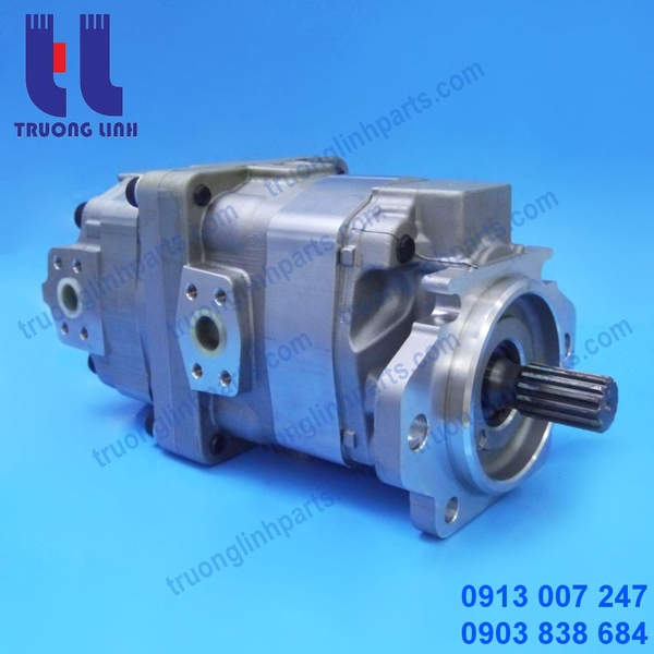 Bơm Thủy Lực Bánh Răng – Bơm Lái 705-52-30280 Máy Xúc Lật  Komatsu WA470-3 WA450-3 - Bơm Hai Tầng