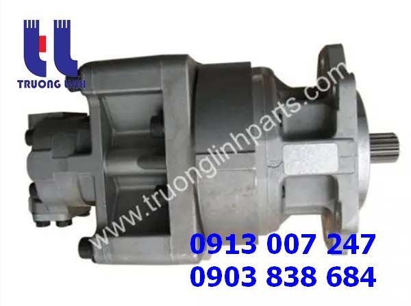 Bơm Thủy Lực Bánh Răng – Bơm Nâng Hạ 705-52-40160 Máy Ủi Komatsu D155A-3 D155A-5 - Bơm Hai Tầng