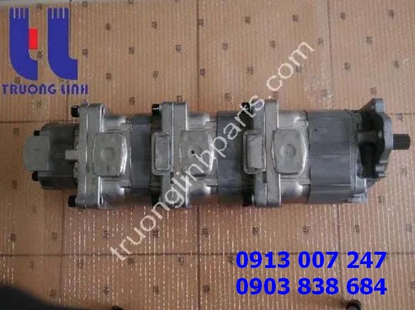 Bơm thủy lực - Bơm Bánh Răng- Bơm Tổng 705-55-34180  Xúc Lật Komatsu WA350-3 WA380-3