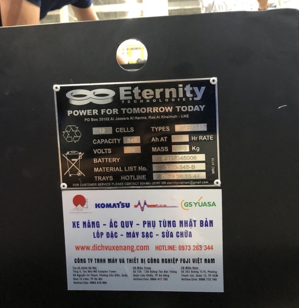 24V - 345Ah Eternity 3PzS345