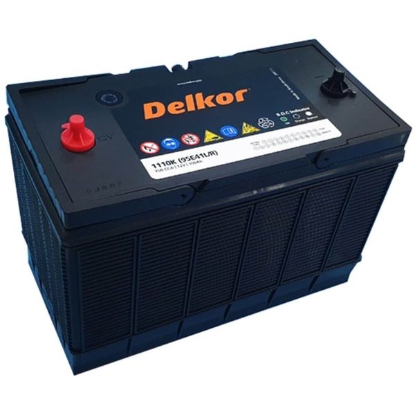 Ắc quy Delkor 12V 100AH 1110K cọc Bulong (cọc vít)