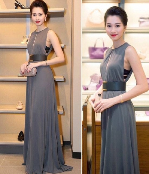 Váy đầm dự tiệc cưới sang trọng cho tuổi trung niên