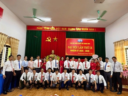 ĐẠI HỘI CHI BỘ VƯỜN QUỐC GIA XUÂN SƠN LẦN THỨ IX NHIỆM KỲ 2025 – 2030 THÀNH CÔNG TỐT ĐẸP
