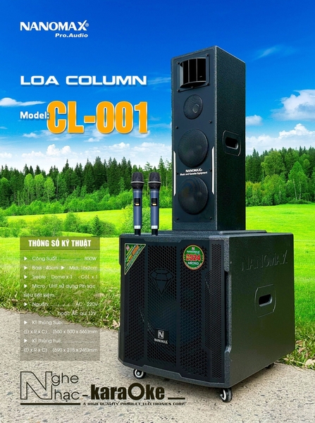 Loa karaoke kéo Nanomax CL-001