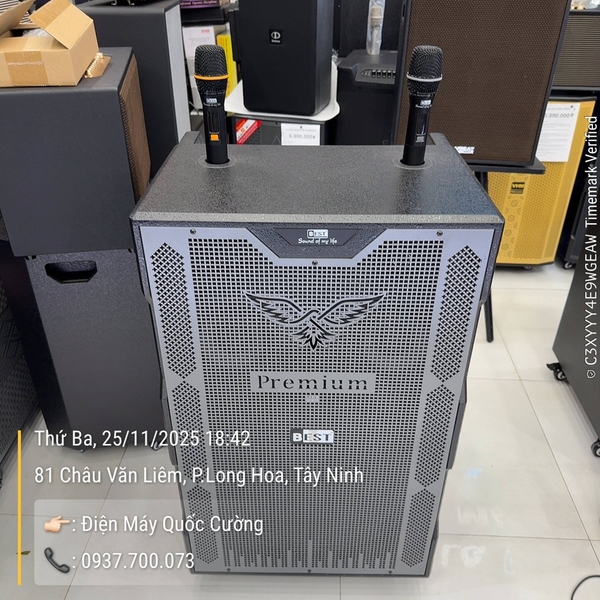 Loa karaoke kéo BEST SUPER V2 Bass 50cm 2000wat