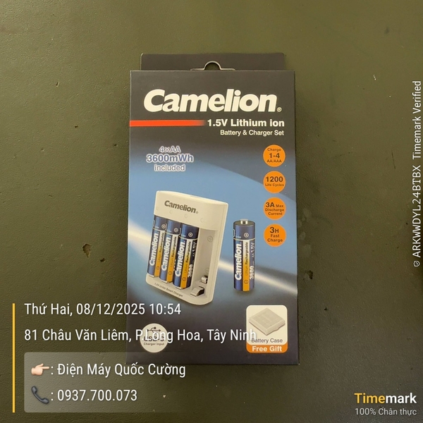 Bộ sạc nhanh Camelion kèm pin AA