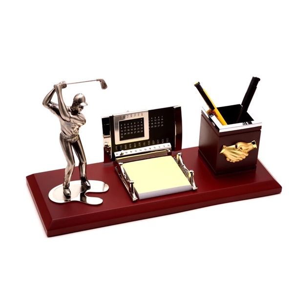 Lịch để bàn kèm Ống cắm bút golf G061