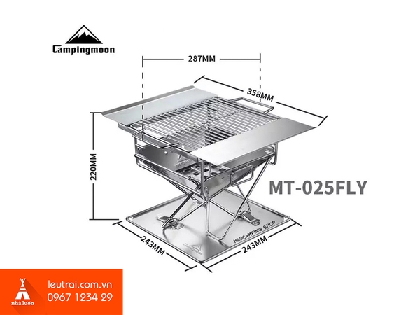 Bếp nướng dã ngoại Campingmoon MT-025 FLY