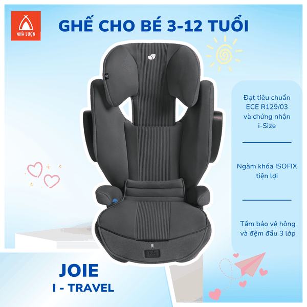 Ghế ngồi ô tô trẻ em Joie i-Traver Ebony