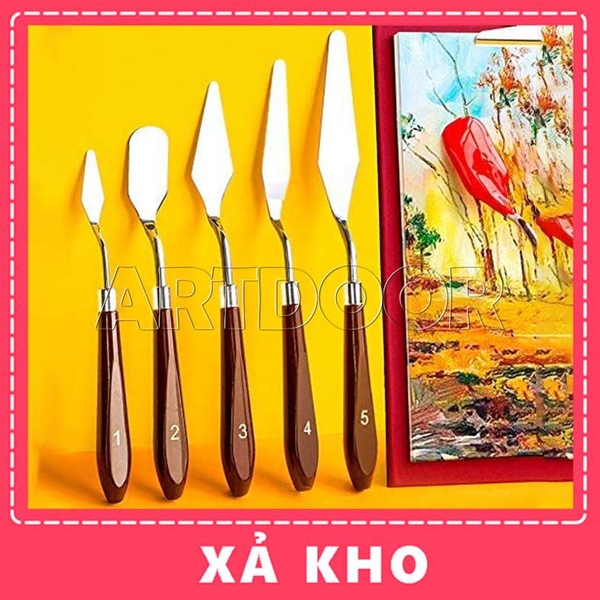 Bay pha màu ARTIST vẽ tranh, đắp màu (bộ 5 cây) - [xả kho]