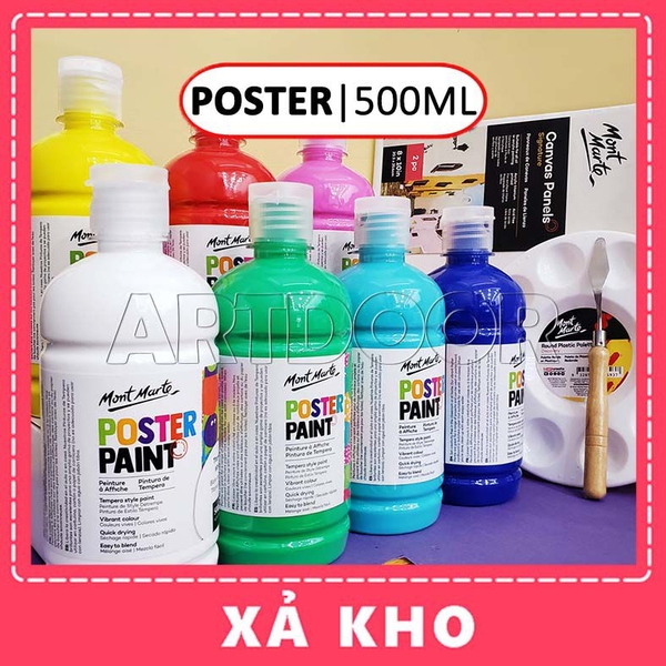 Màu vẽ Poster Paint MONT MARTE Hũ (500ml) - [xả kho]