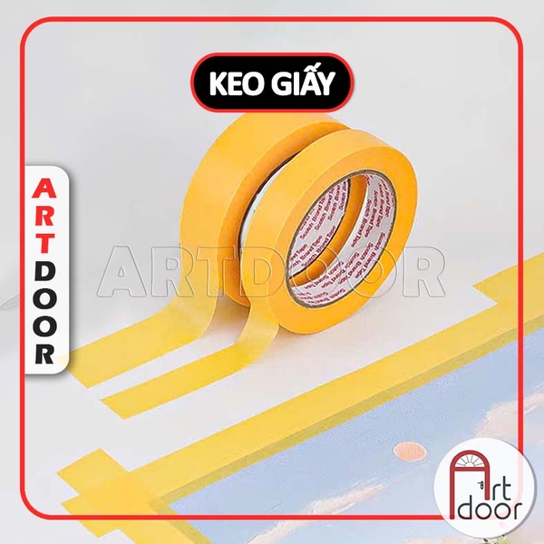Băng keo giấy VN cố định tranh, chặn màu vẽ
