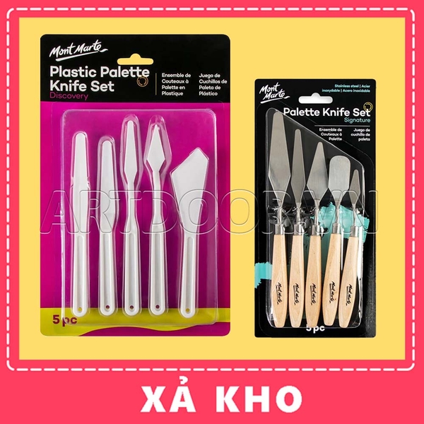 Bộ Bay pha màu MONT MARTE Knife vẽ tranh, đắp màu - [xả kho]