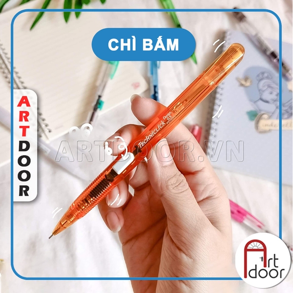 Bút chì bấm PENTEL Techniclick bấm cạnh chính hãng PD105 (đầu 05)