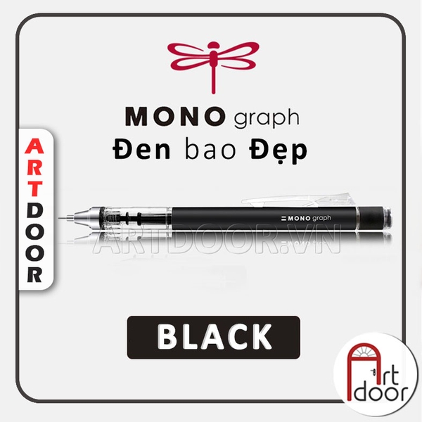 Bút chì kim bấm TOMBOW Basic bán chạy (đầu 03/05mm) dòng Mono Graph lắc đẩy ngòi