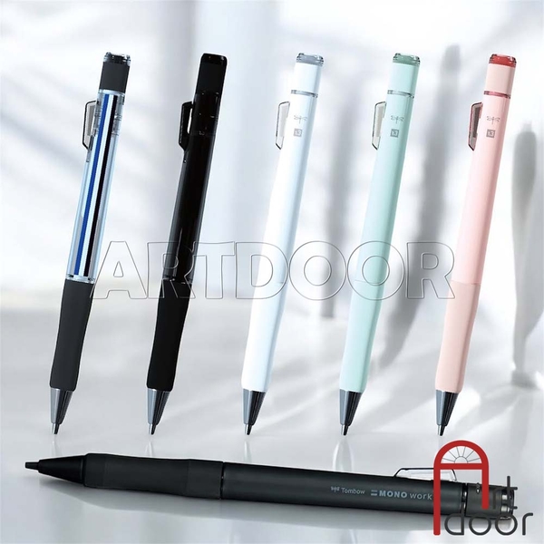 Bút chì kim bấm TOMBOW Work lõi lớn (đầu 1.3mm) dòng Mono bấm ra ngòi