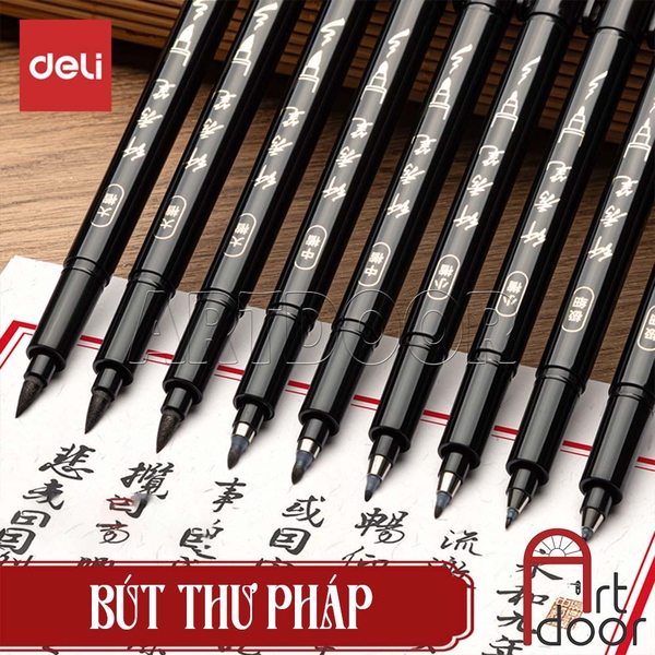 Bút Đen viết thư pháp DELI (cây lẻ)