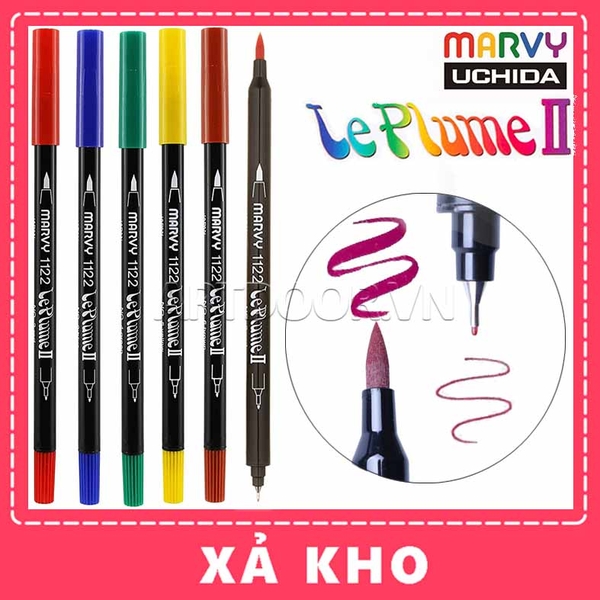 Bút màu đầu cọ MARVY LePlume Brush (số 4~107) - [xả kho]