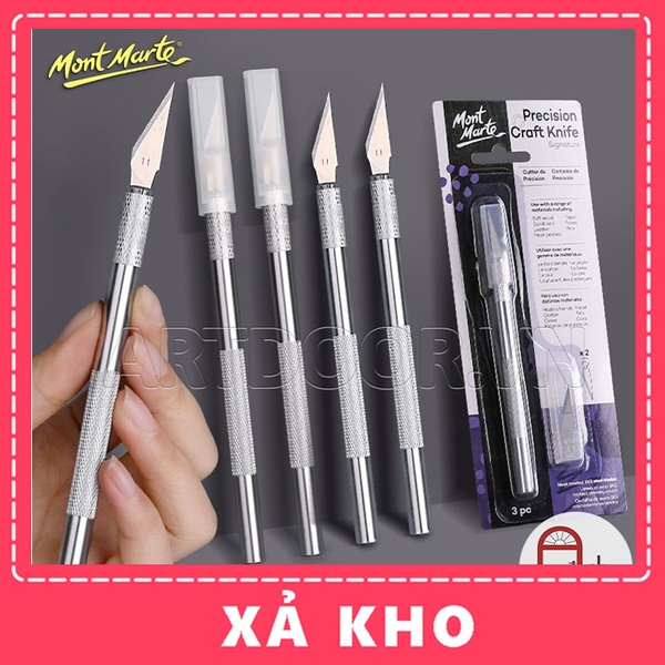 Dao cắt MONT MARTE làm thủ công (kèm 3 lưỡi) - [xả kho]