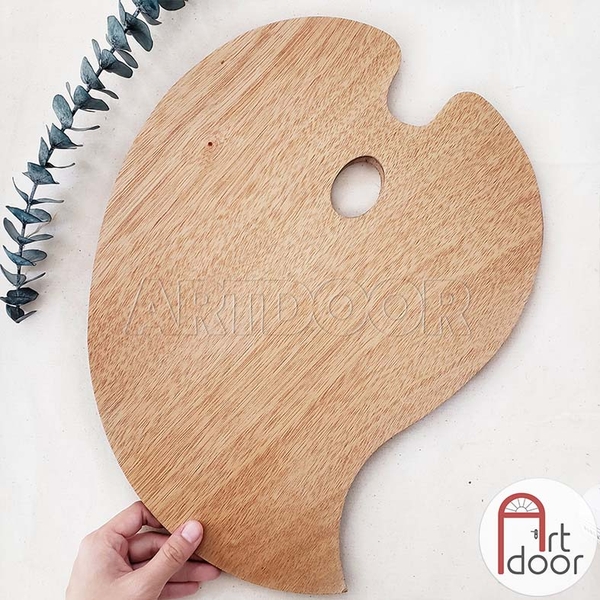 Khay Bảng pha màu ART SECRET Oval bằng Gỗ (palette)