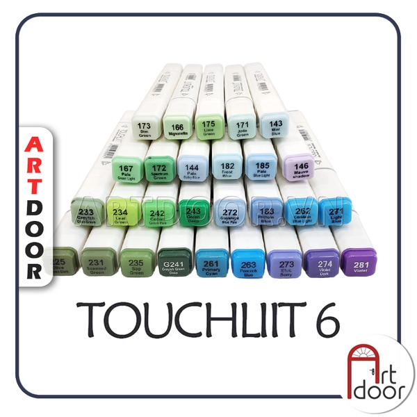 Bút marker TOUCHLIIT 6 (số 121~293) diễn họa kiến trúc, đô thị, đồ án nội thất