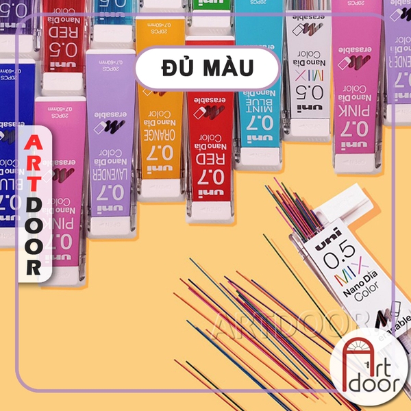 Bút hoặc Ruột ngòi chì bấm nhiều Màu UNI Color (05/07/09)