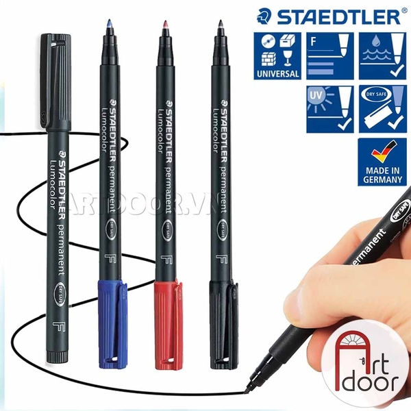 Bút màu vẽ Nhựa, Kính STAEDTLER 318 mực không phai (cây lẻ)