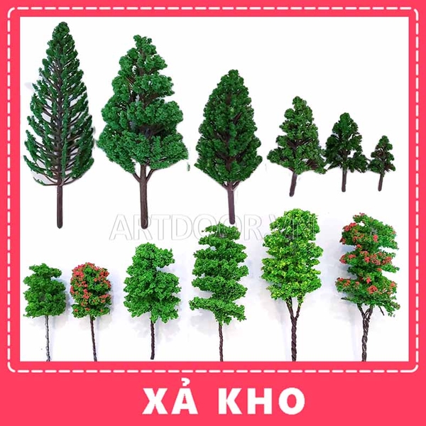 Cây Xanh làm mô hình, thủ công - Cây Thân sắt (14cm) - [xả kho]