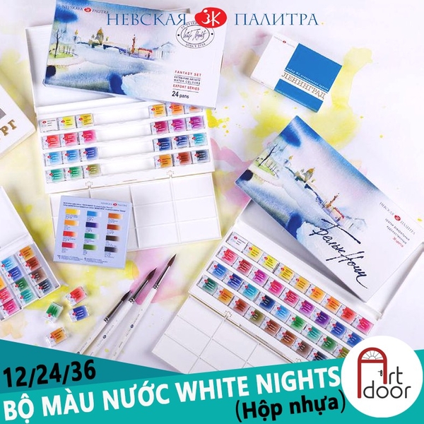 Bộ màu Nước Nén/ Tuýp WHITE NIGHTS