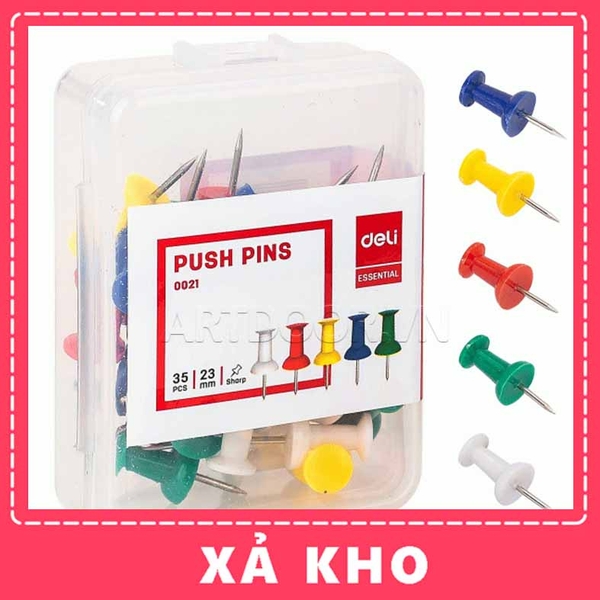 Ghim nhựa DELI đính thủ công (E0021) - [xả kho]