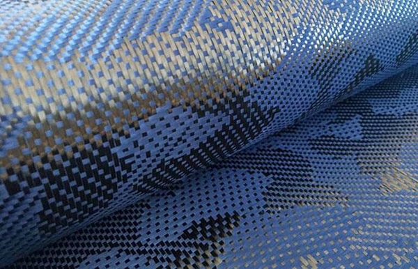Vải hybrid sợi carbon họa tiết ngụy trang